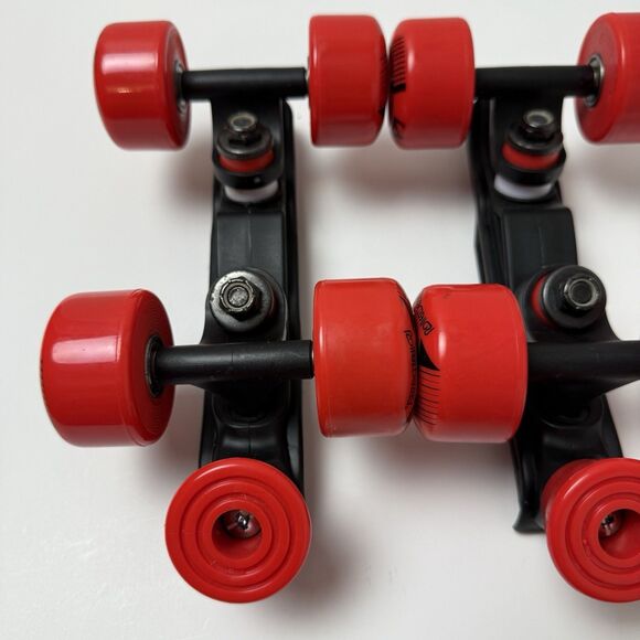 Roller Derby Quad Roller Skates Replacement Truck Plate Wheels ONLY Red NEW - Picture 7 of 14